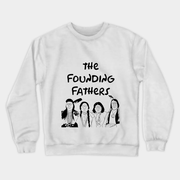 The Founding Fathers Cartoonized Crewneck Sweatshirt by Eyanosa